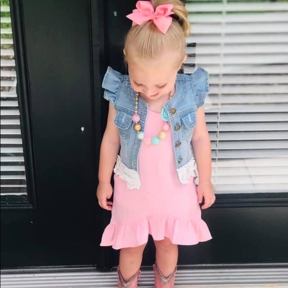 Pink boutique dress